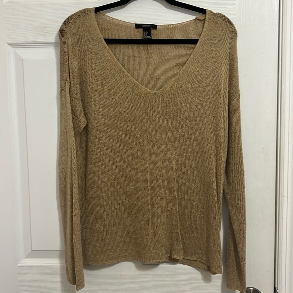 Knit v neck sweater